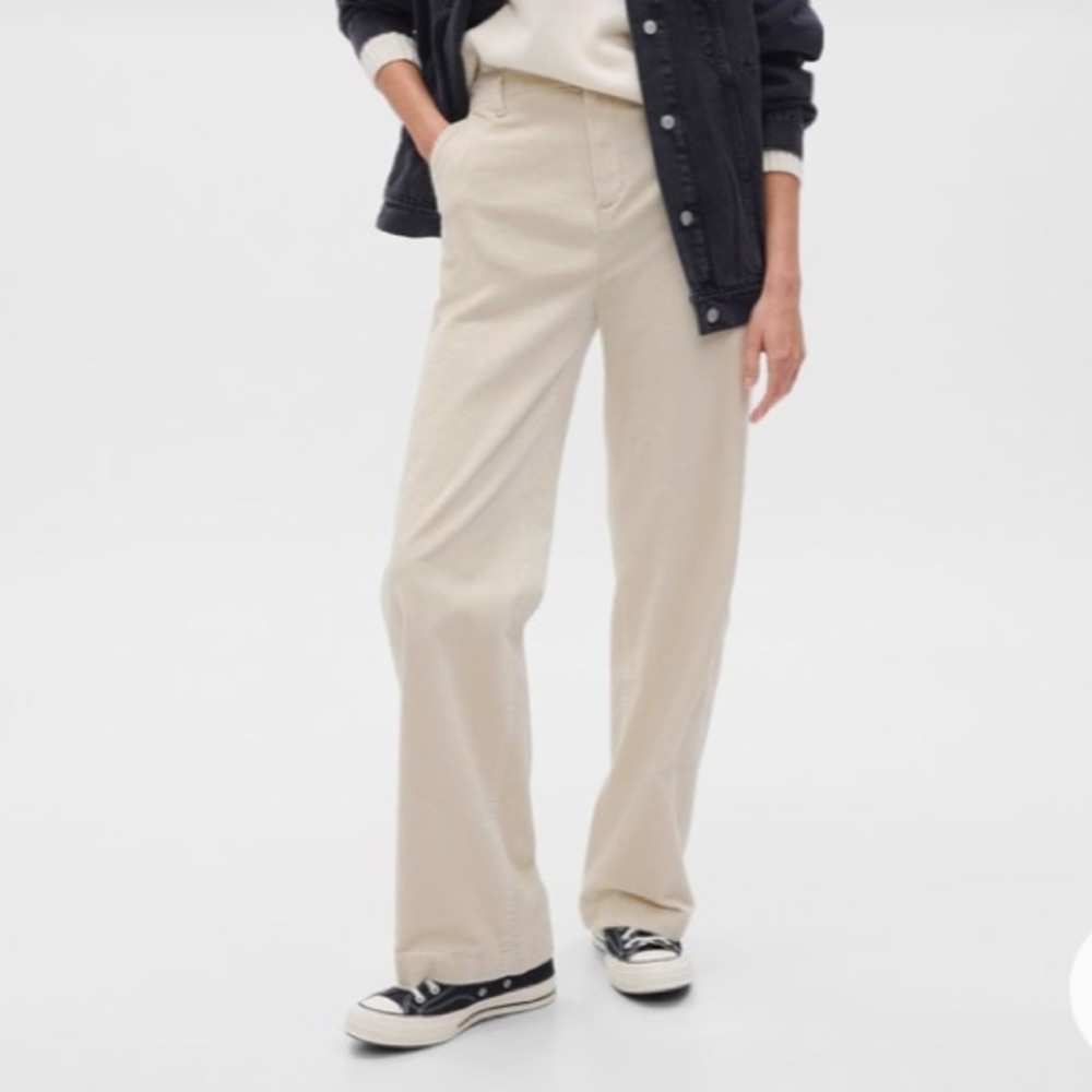 Mid Rise Loose Corduroy Pants